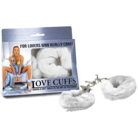 Excellent Power | Love Cuffs - White Fluffy Hand Cuffs