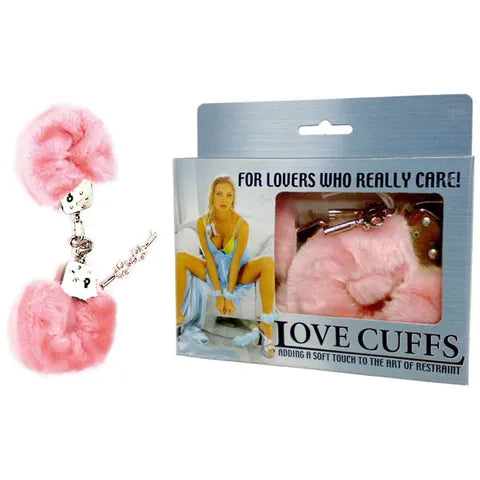 Excellent Power | Love Cuffs - Pink Fluffy Hand Cuffs