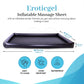 Eroticgel Black Inflatable Waterproof Massage Sheet 205cm x 156cm x12cm