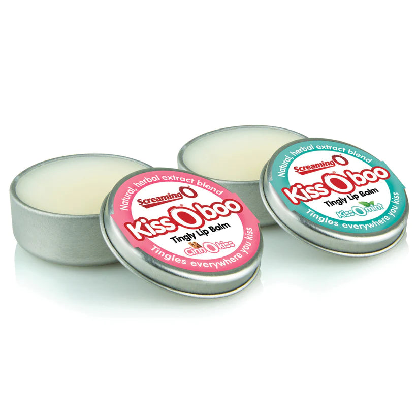 ScreamingO KissOBoo in Candy Bowl Assorted Peppermint Cinnamon Tingly Lip Balm