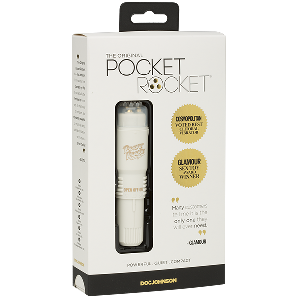 Doc Johnson Original Pocket Rocket Mini Vibrator White