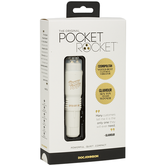 Doc Johnson Original Pocket Rocket Mini Vibrator White