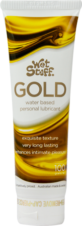 Wet Stuff Gold Water Based Personal Edible Lube Lubricant Tube 100g