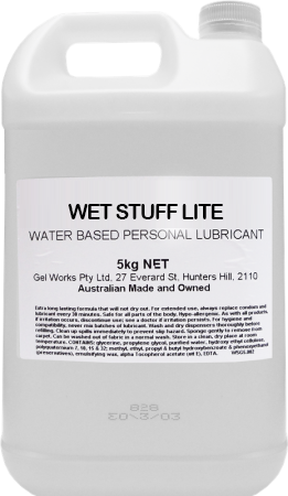 Wet Stuff Lite Water Based Edible Lube Lubricant 5kg