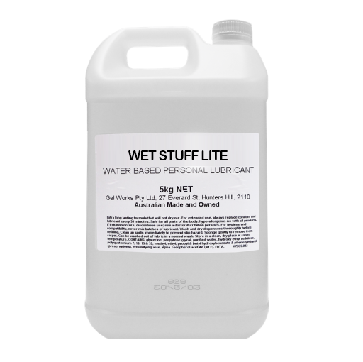 Wet Stuff Lite Water Based Edible Lube Lubricant 5kg