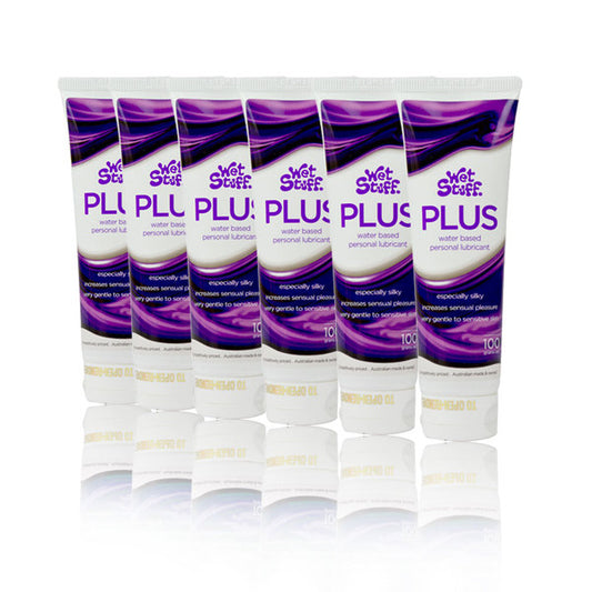 Wet Stuff Plus Water Based Edible Lube Lubricant 6x100g - 6 Pack