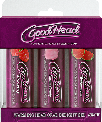 Doc Johnson GoodHead Warming Head Oral Delight Gel - 3x59ml - 3 Pack