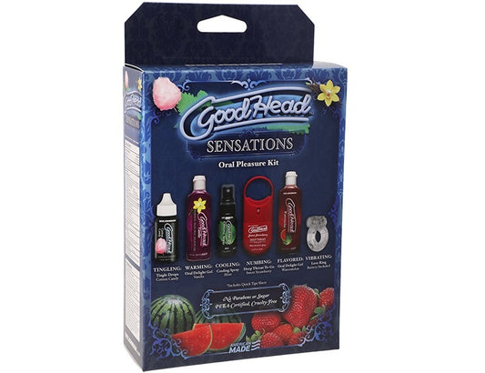 Doc Johnson GoodHead Sensations Oral Pleasure Kit - 6 Pack