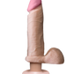 Doc Johnson The Realistic Cock ULTRASKYN Vibrating 8" Dildo Dong Vanilla