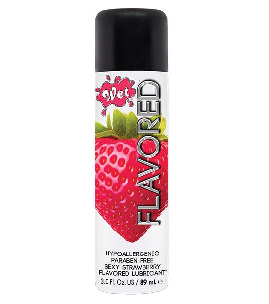 Wet Juicy Sexy Strawberry Flavored Water Based Edible Lubricant 89ml