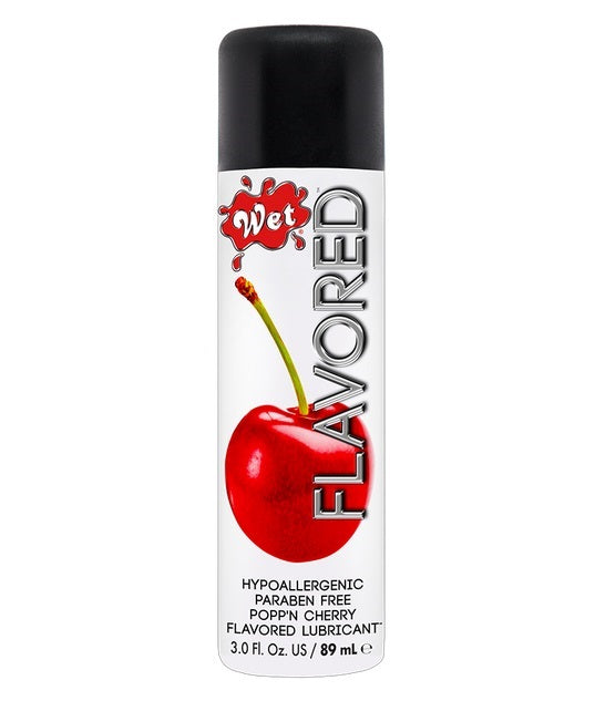 Wet Juicy Popp'n Cherry Flavored Water Based Edible Lubricant 89ml