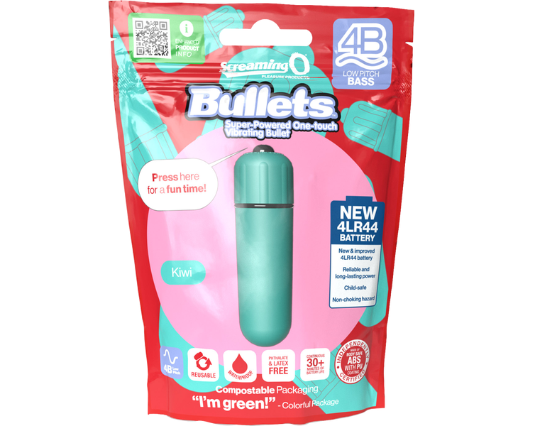 ScreamingO Bullets 4B Low Pitch Bass Bullet Vibrator Kiwi