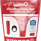 ScreamingO Vibrating Panty Set w Remote Ring 4T High Pitch Treble Red