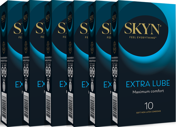 SKYN Extra Lubricated Condoms 53mm - 6x10 boxes - 6 Pack (60 Condoms)