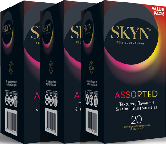 SKYN Assorted Condoms 3x20 boxes - 3 Pack (60 Condoms)