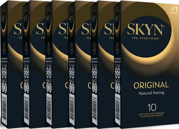 SKYN Original Condoms 53mm - 6x10 boxes - 6 Pack (60 Condoms)