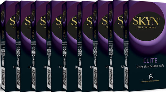 SKYN Elite Condoms 53mm 6x9 boxes - 9 Pack (54 Condoms)