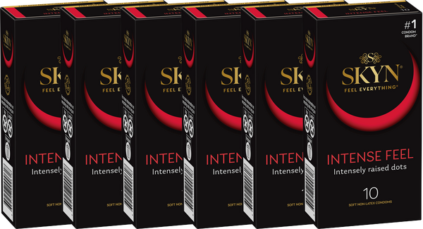 SKYN Intense Feel Condoms 53mm 6x10 boxes - 6 Pack (60 Condoms)