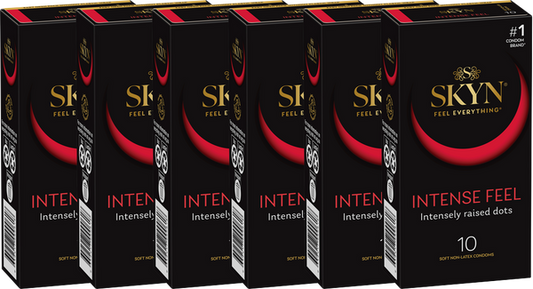 SKYN Intense Feel Condoms 53mm 6x10 boxes - 6 Pack (60 Condoms)