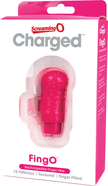 ScreamingO Charged FingO Rechargeable Finger Vibe Pink