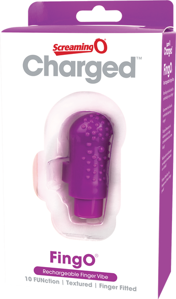 ScreamingO Charged FingO Rechargeable Finger Vibe Purple