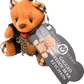 Master Series Gagged Teddy Bear BDSM Bondage Keychain