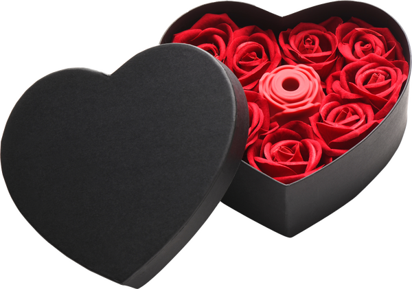 Bloomgasm The Rose Lover's Gift Box Air Pulsation Sucking Clit Stimulator - Red