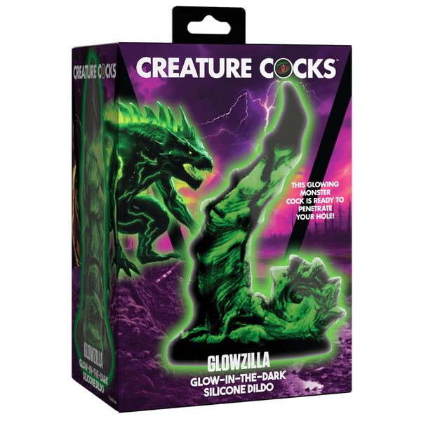 Creature Cocks Glowzilla Glow-In-The-Dark Silicone Dildo