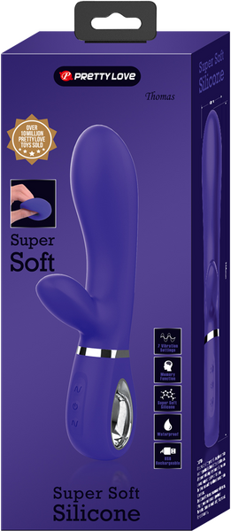 Pretty Love Super Soft Silicone Thomas Rabbit Vibrator Purple