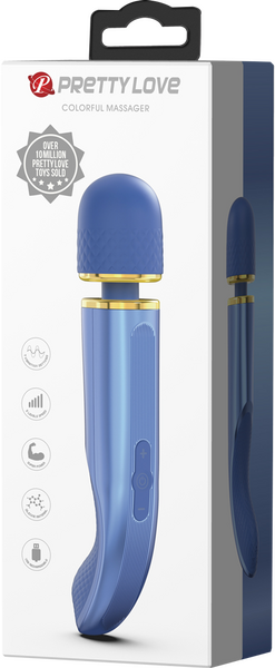 Pretty Love Charming Massager 9.4" Vibrator Massage Wand Blue