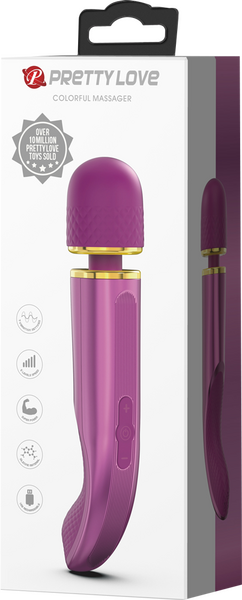 Pretty Love Charming Massager 9.4" Vibrator Massage Wand Purple