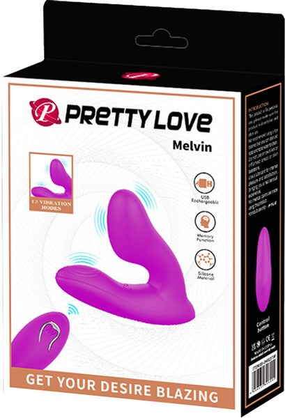 Pretty Love Melvin G-Spot Vibrator and Clitoral Massager with Remote Control