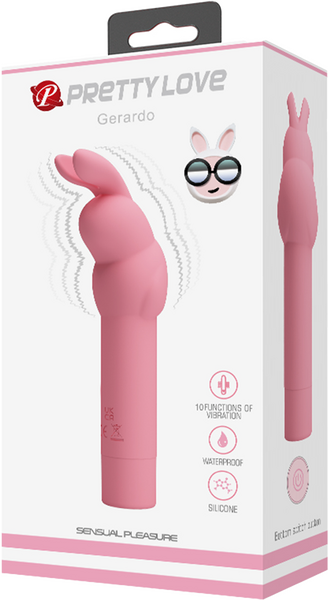 Pretty Love Gerardo Clitoral Vibrator Travel Size Light Pink