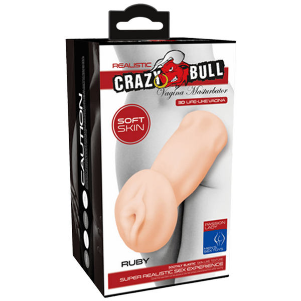 Crazy Bull Ruby Vibrating Vagina Masturbator (Flesh)