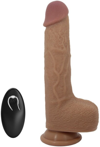 Pretty Love Rechargeable Tommy Vibrating Dong Flesh w Suction