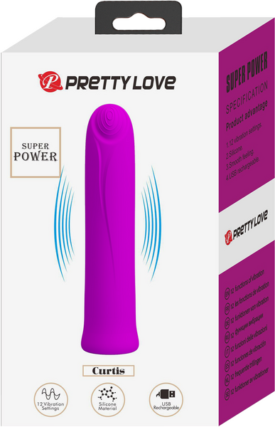 Pretty Love Rechargeable Curtis Vibe Vibrator Purple