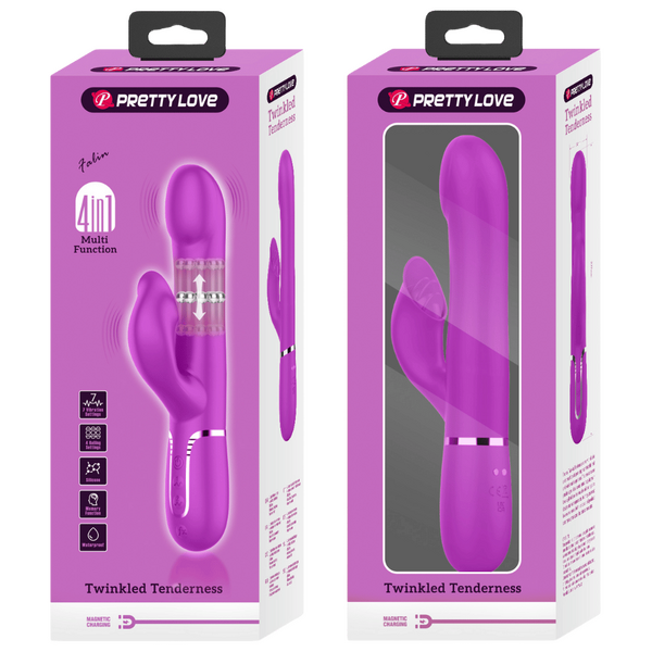 Pretty Love Falin - 4in1 Multi-function Rabbit Vibrator Pink