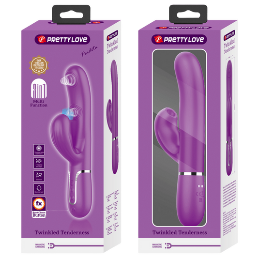 Pretty Love Perdita - 3in1 Multi-function Rabbit Vibrator Purple