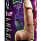 Celebtiry Knights Rockstar Fuzzy 7" Vibrating Dildo Dong Flesh