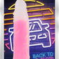 La Viva Neon Johnny Dildo Dong w Suction Cup Glow Pink