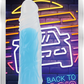 La Viva Neon Johnny Dildo Dong w Suction Cup Glow Blue