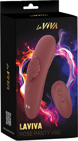 La Viva Rose Panty Vibe Vibrator Rose Red w Remote Control