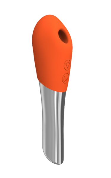 CHISA Lust Ripple Wallow Suction Vibrator Stimulator Orange