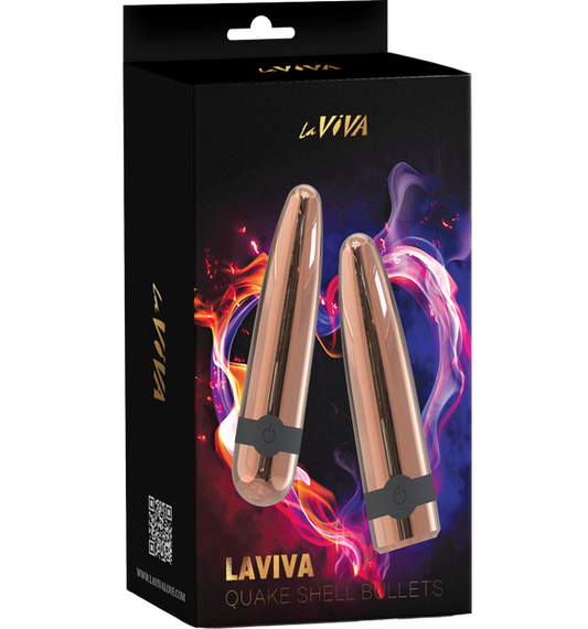 La Viva Quake Shell Bullets Rose Gold