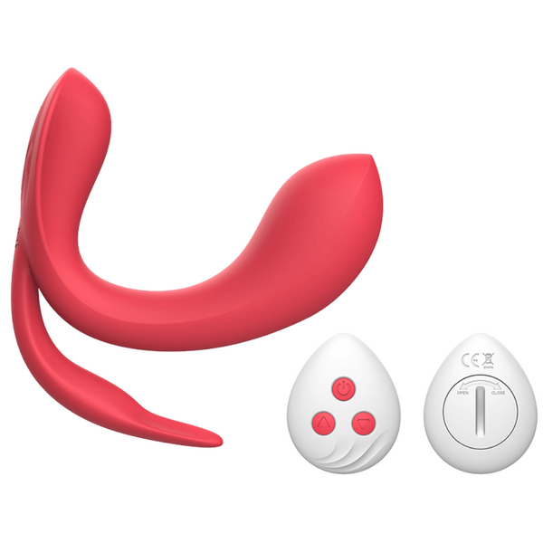 CHISA Kissen Acein Triple Vibrator with Remote Red