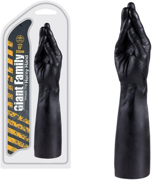 Excellent Power 13" Horny Hand (Black) Fantasy Dildo Dong