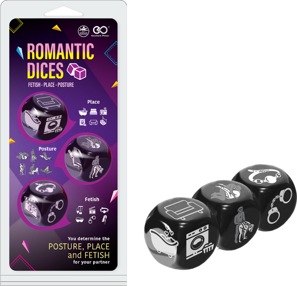 Excellent Power | Romantic Dices - Sex Dice Game 3 Pieces in 1 Set