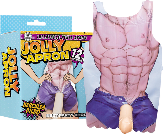 Excellent Power Jolly Apron - 12" Inflatable Penis