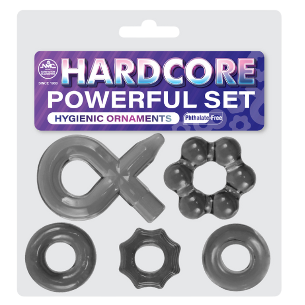 Excellent Power | Hardcore Powerful Cockring Set Smoke