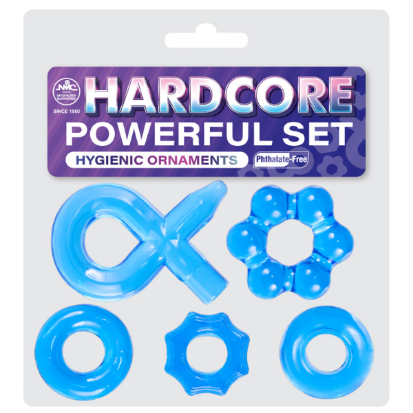 Excellent Power | Hardcore Powerful Cockring Set Blue